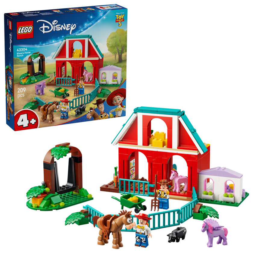 LEGO® ǀ Disney og Pixar Toy Story 5 Blazes hestegård 43304