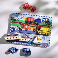 Wooden Chunky Puzzle Vehicles