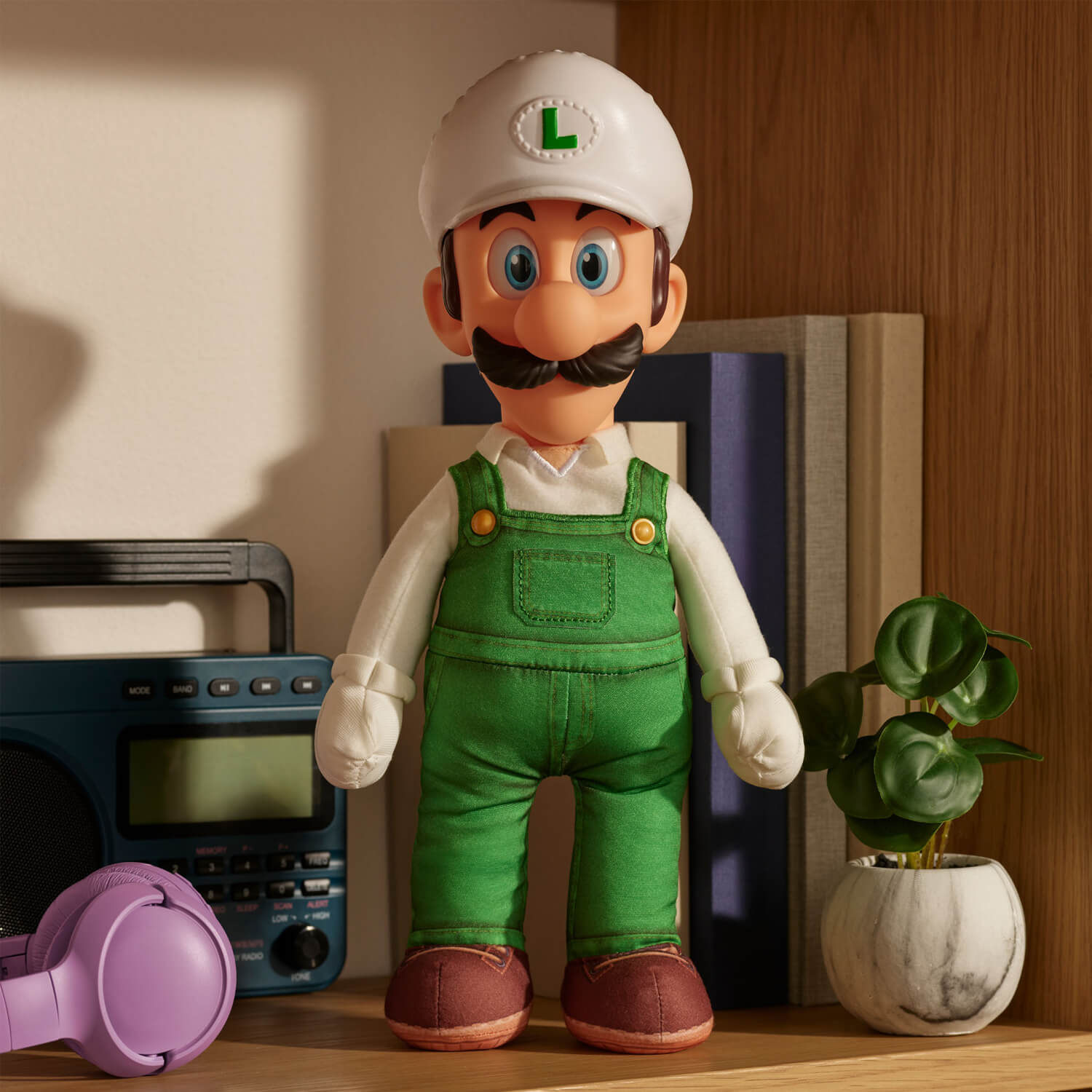 Super Mario Luigi bøybar bamse 35 cm