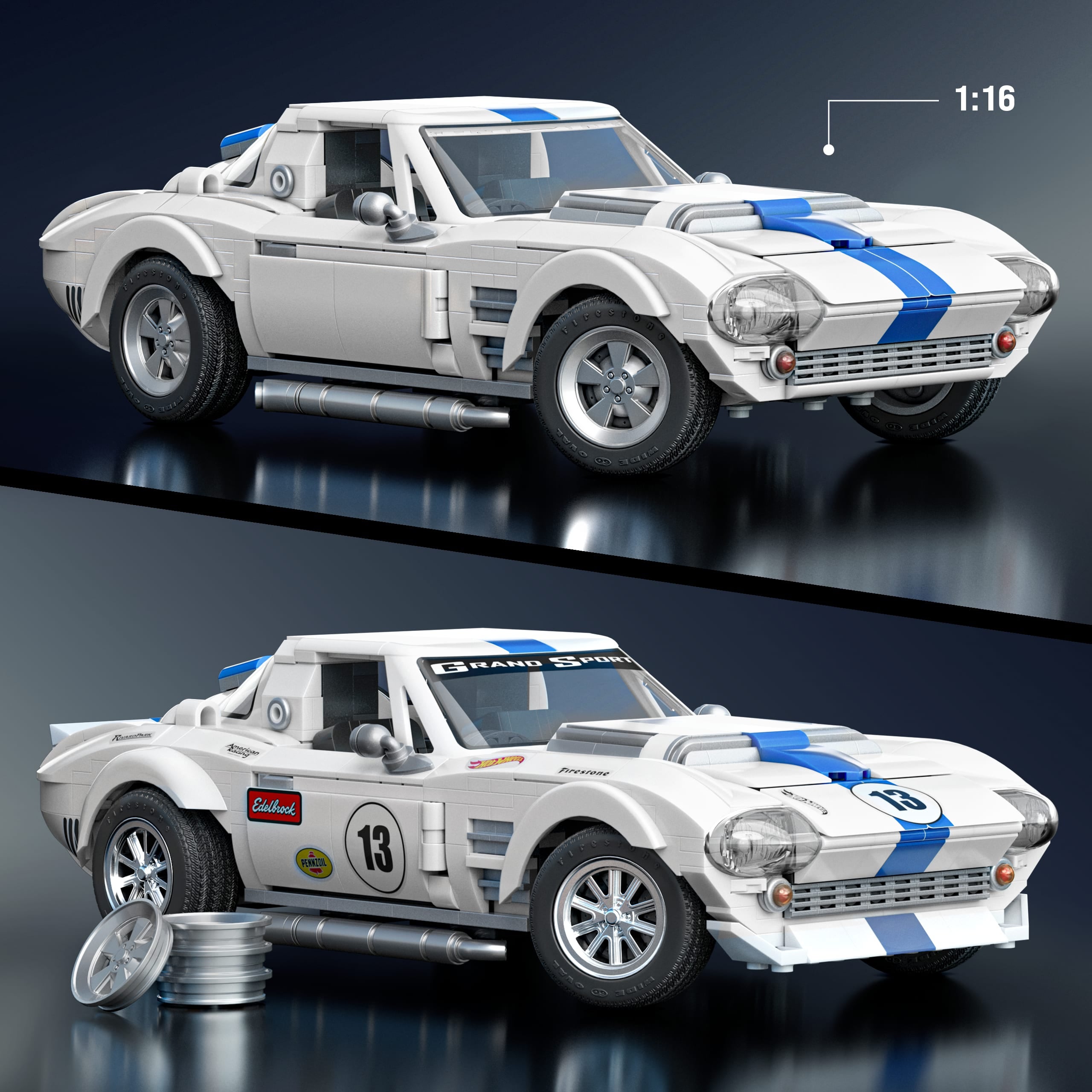 Mattel Brickshop Elite Series Corvette