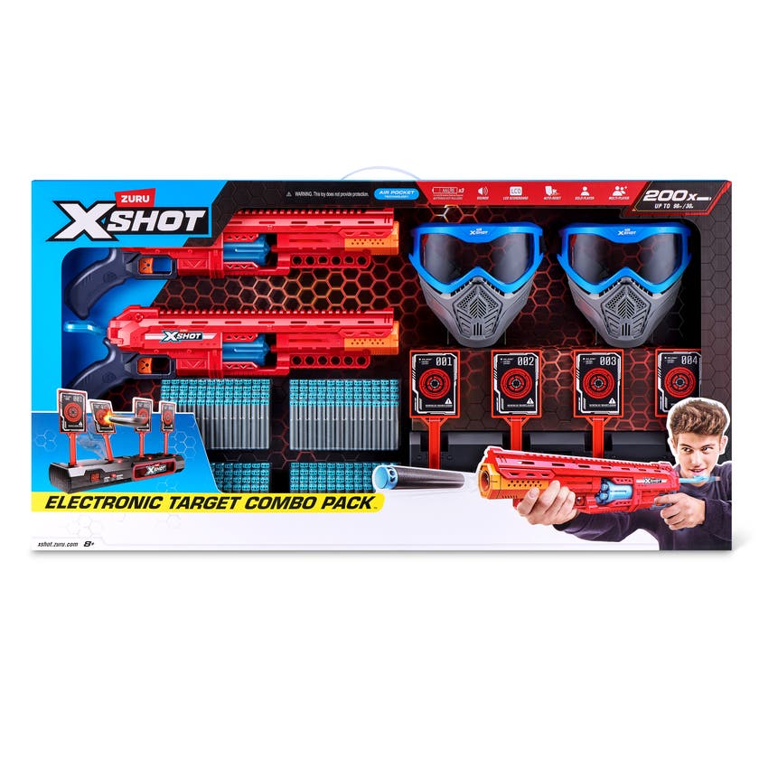 XSHOT Combopack 2 Blastere med interaktiv målskive