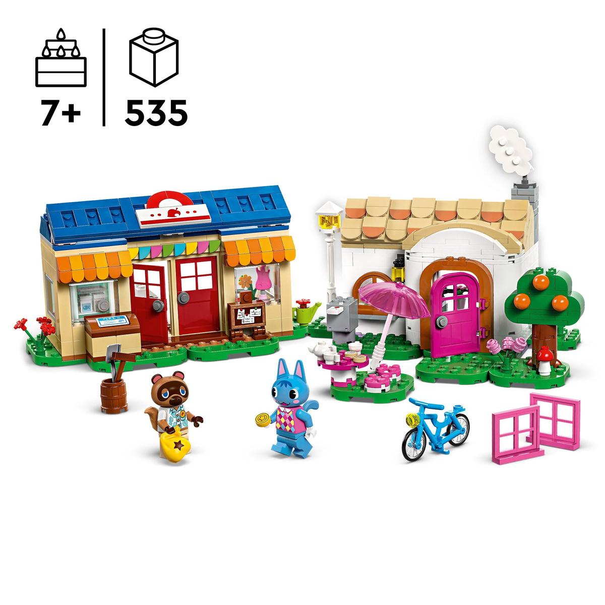 LEGO Animal Crossing 77050, Nooks Kurv & huset der Rosie bor