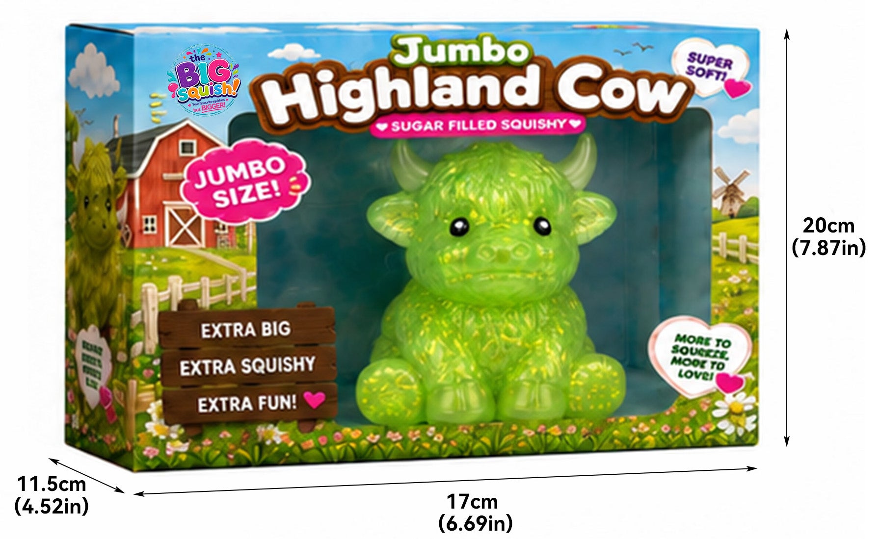 Big Squish Jumbo Highland Cow 
