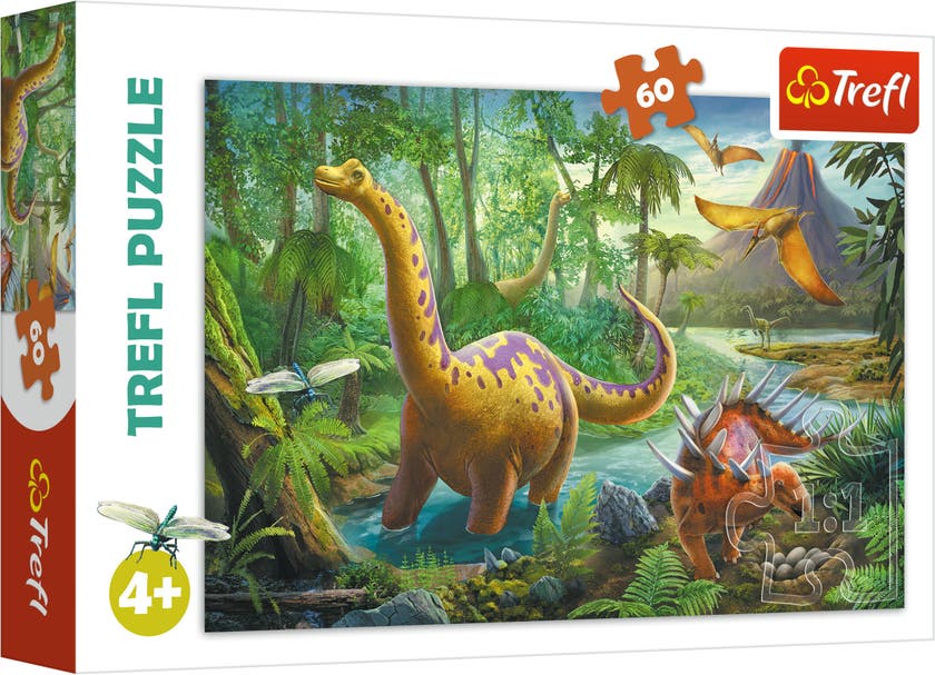 Trefl Dinosaurer puslespill 60 biter