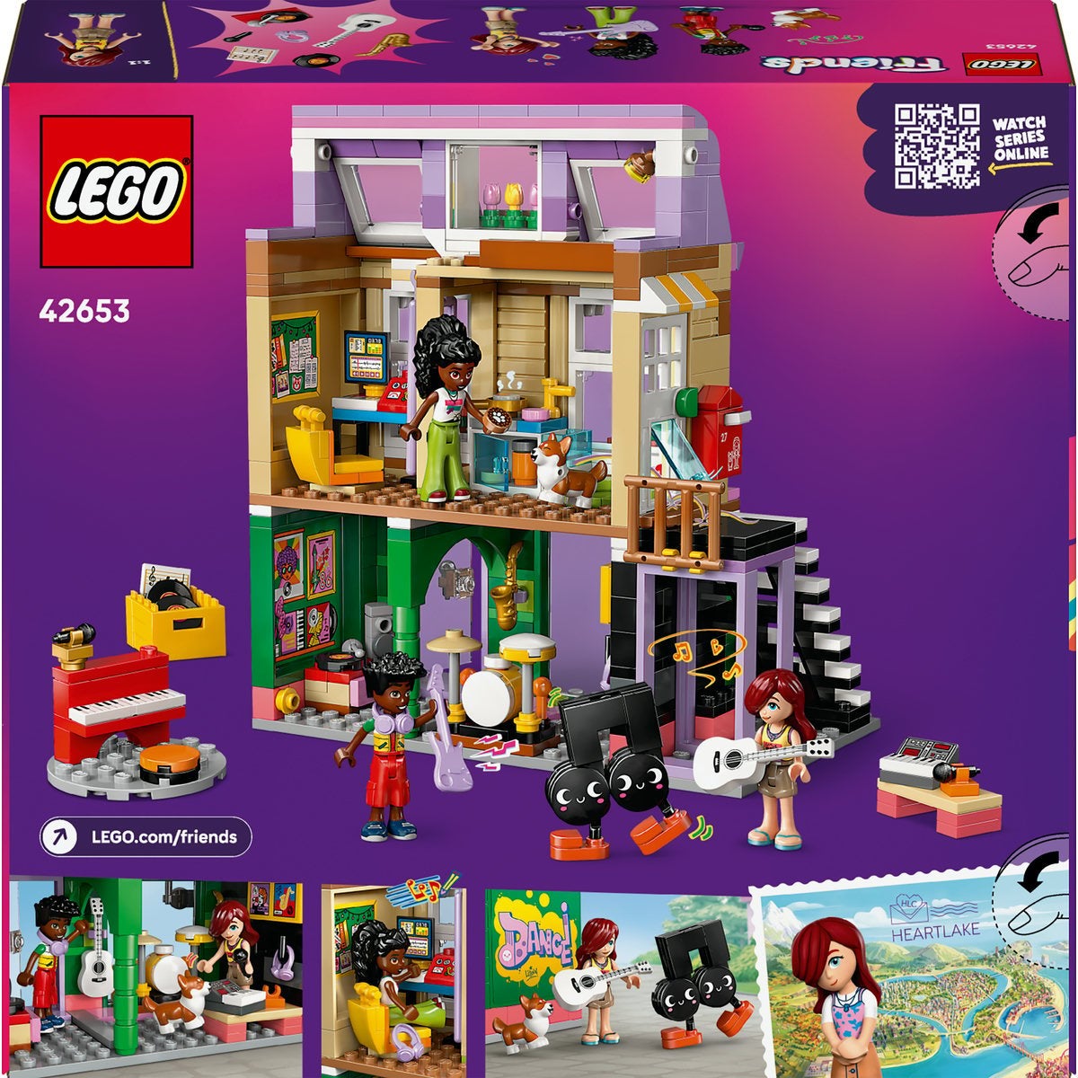 LEGO Friends 42653, Musikkbutikk & leilighet