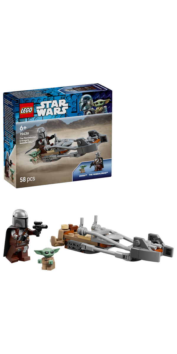 Mandalorianeren og Grogus speedersykkel