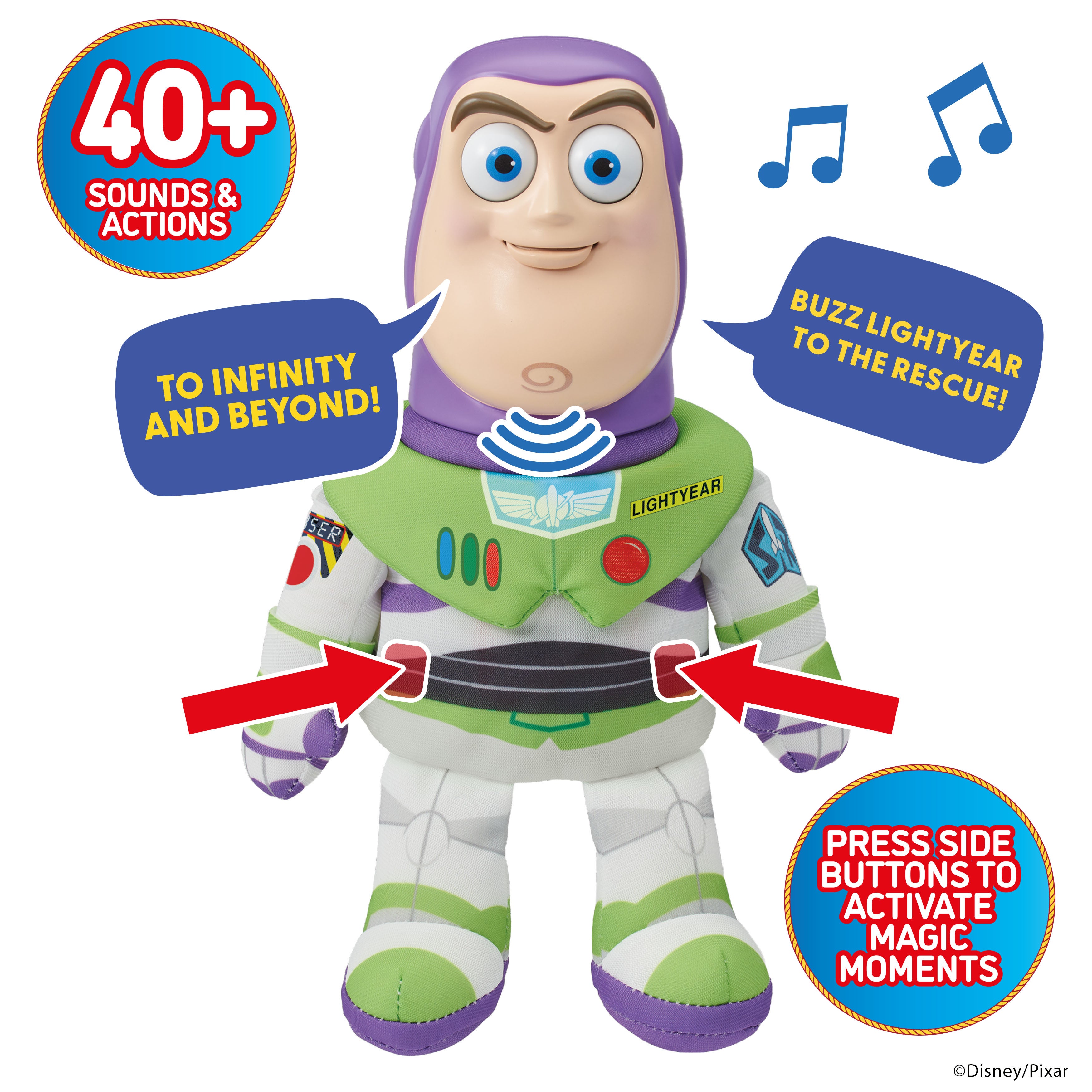 Disney Toy Story Buzz Lightyear Palm Puppetronic 25 cm