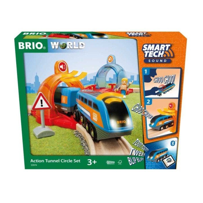BRIO World 33974, Smart Tech Sound Action Tunnel Circle Set