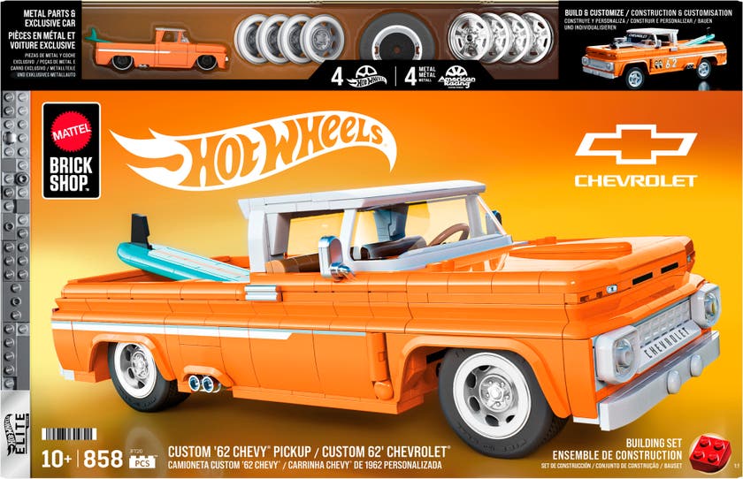 Mattel Brick Shop Hot Wheels Custom '62 Chevy Pickup konstruksjonsleke