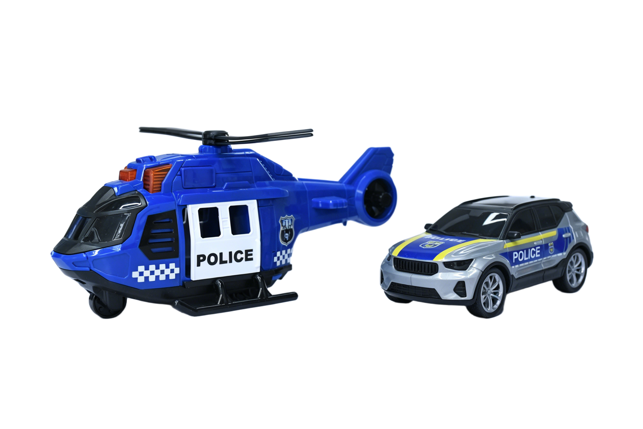 Rapid Speed Langtrailer med politibil og helikopter
