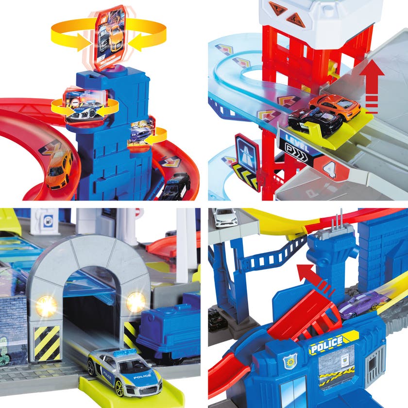 Majorette Super Chase Center Med 5 Biler