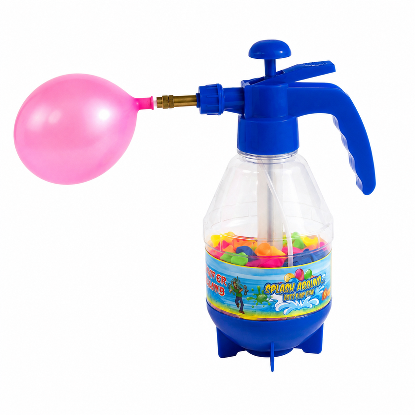 Vannpumpe med 250 ballonger