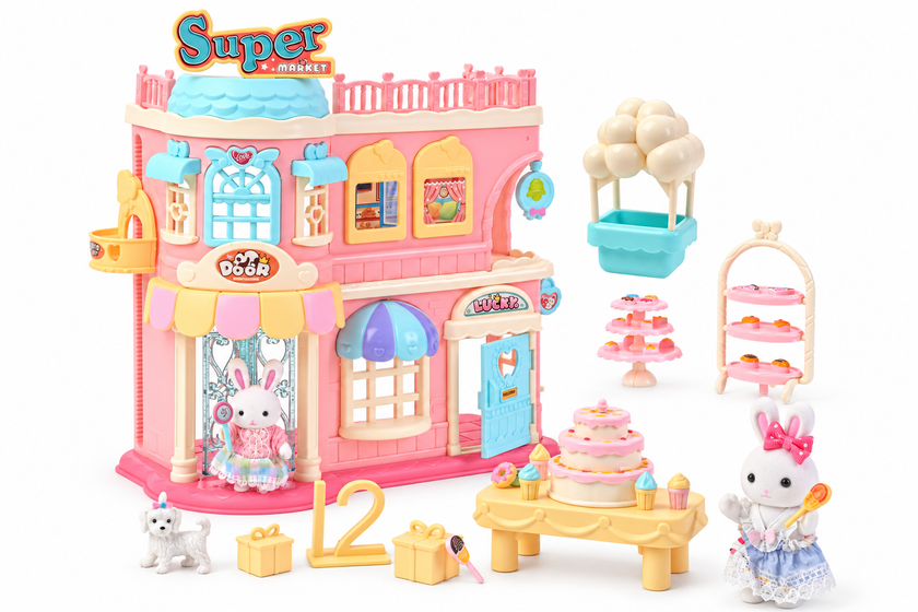Forest Dreamland Supermarket-sett 18 deler