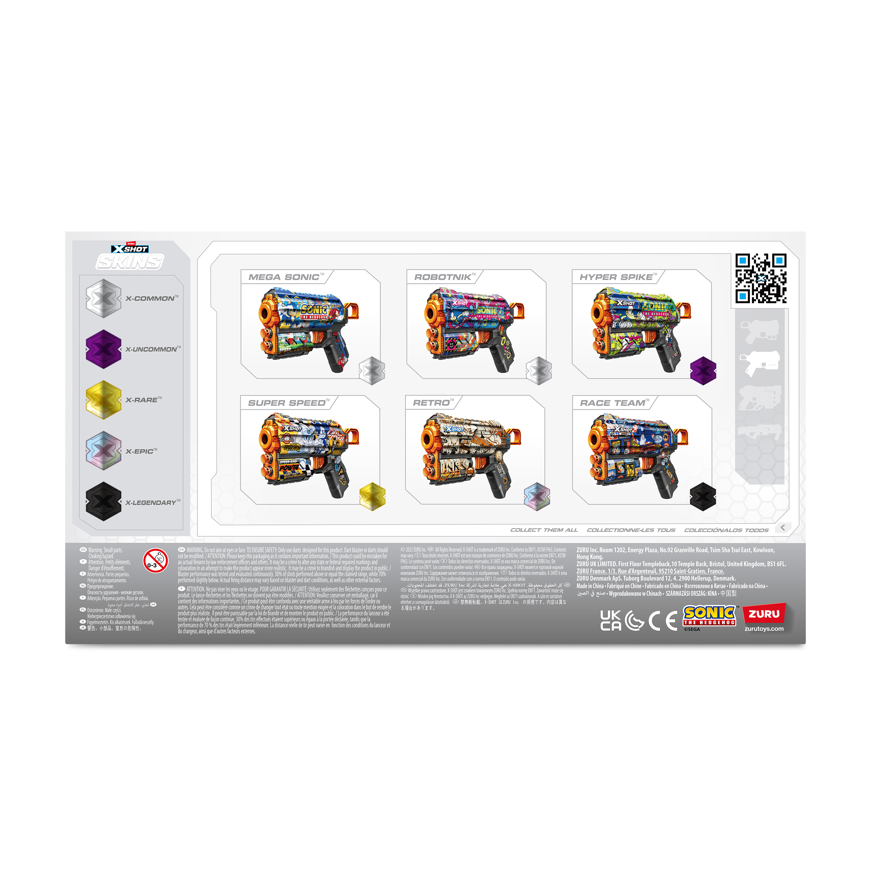 XSHOT SKINS-FLUX (8 piler) SONIC