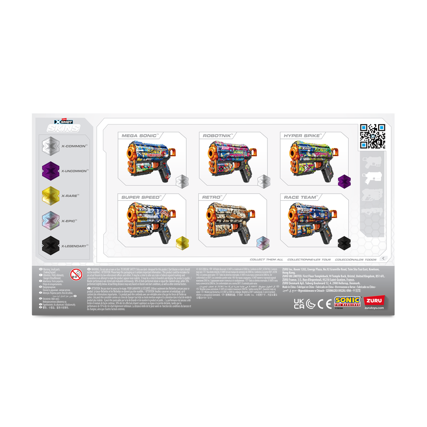 XSHOT SKINS-FLUX (8 piler) SONIC