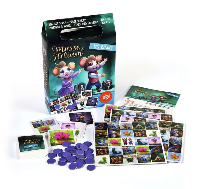 Alga, Musse & Heliums morsomme bingo