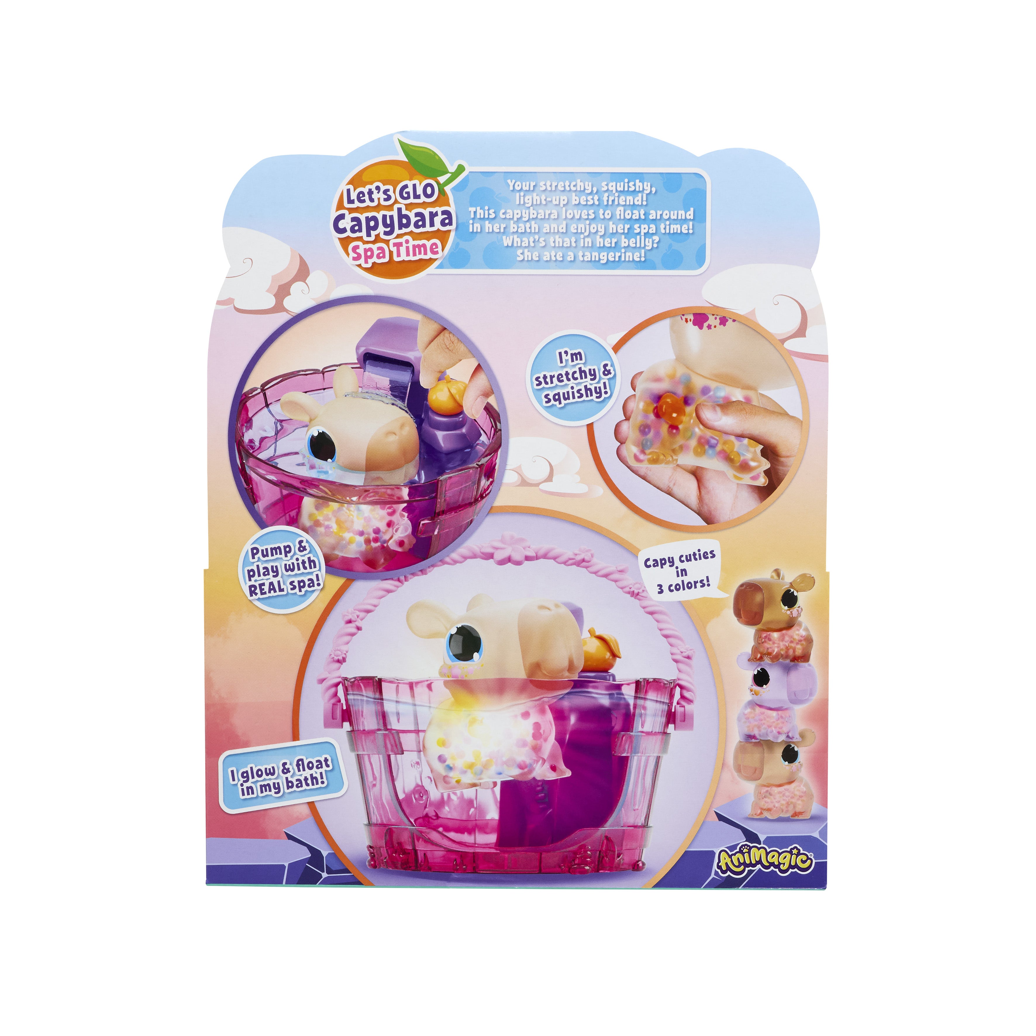Animagisk Let's Glo Capybara Spa Time