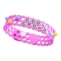 JELLY BANDS Armbånd – bringebær, tyggegummi og kirsebær