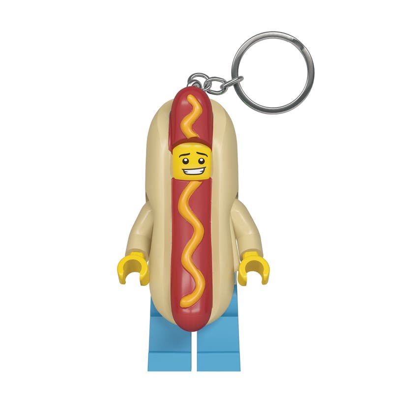 HOT DOG MAN Nøkkellykt: nøkkelring med LED-lys