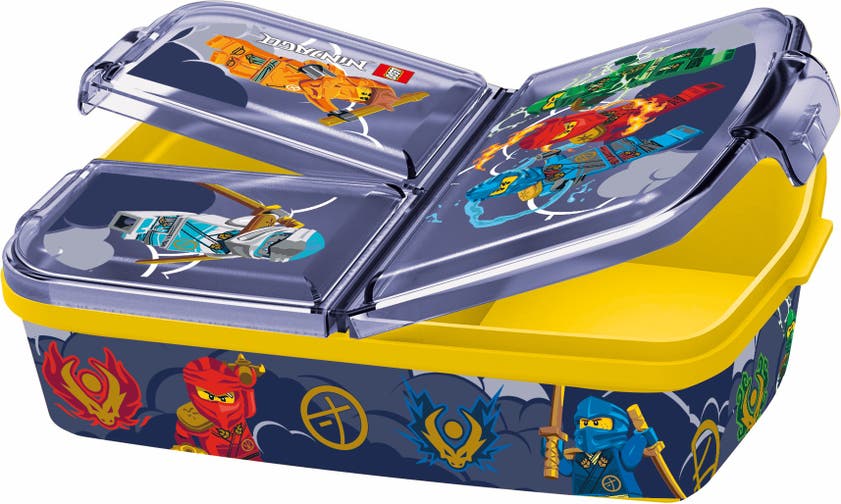 LEGO NINJAGO, Matboks med flere rom, 18 x 13 cm