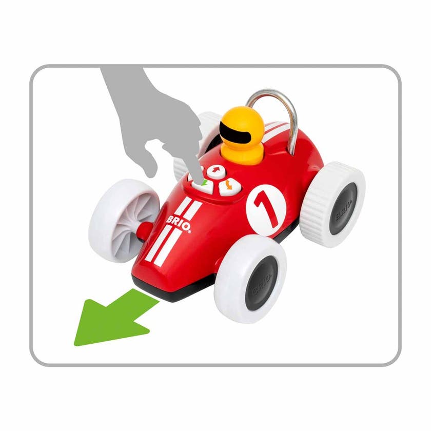 BRIO 30234, Lek & lær actionracer Rød