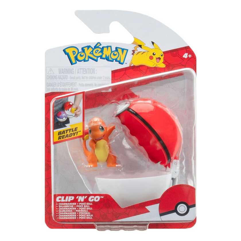 Pokemon, Clip N Go, Charmander #1 med Poké Ball