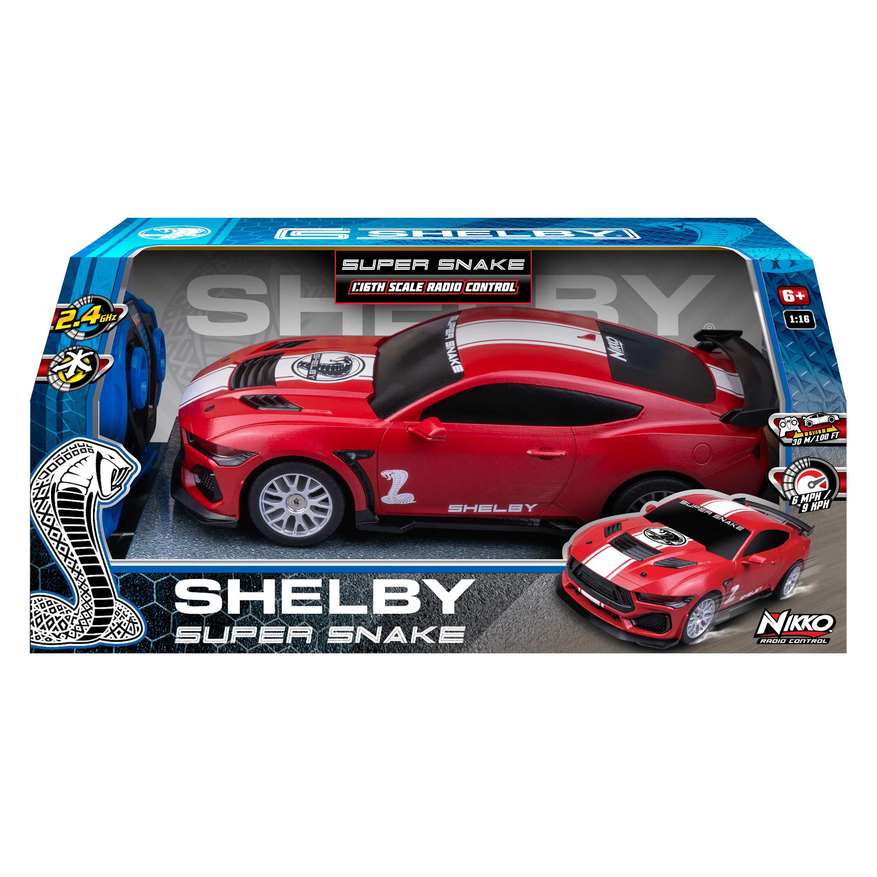 NIKKO Shelby radiostyrt 1:16 rød