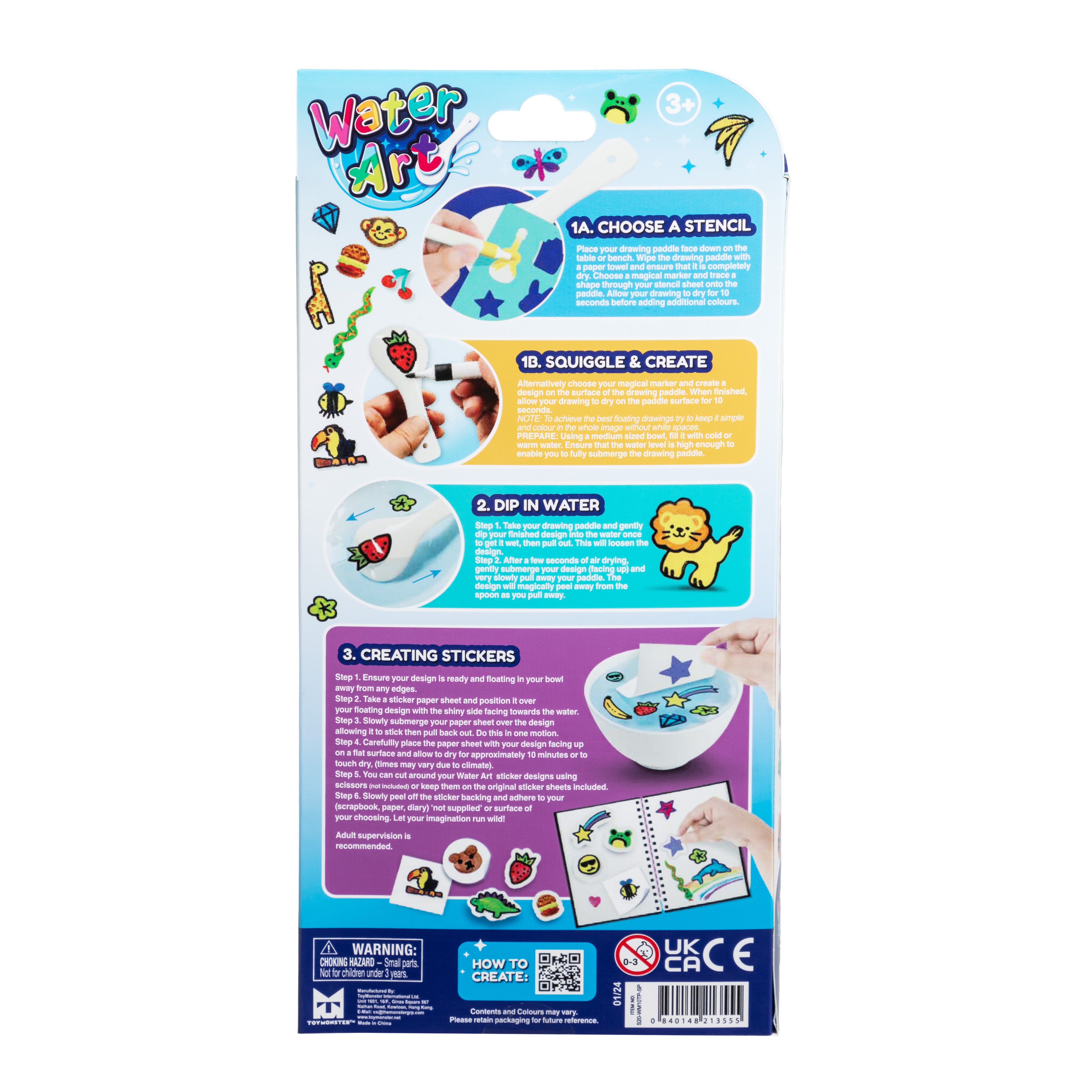 Water Art Vannfiltpenner med stickers