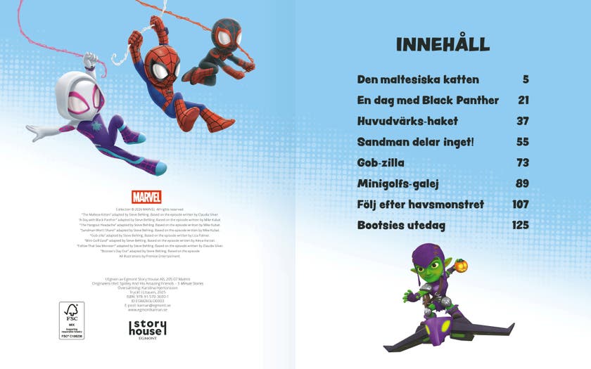 Fem minutters eventyr med Spidey