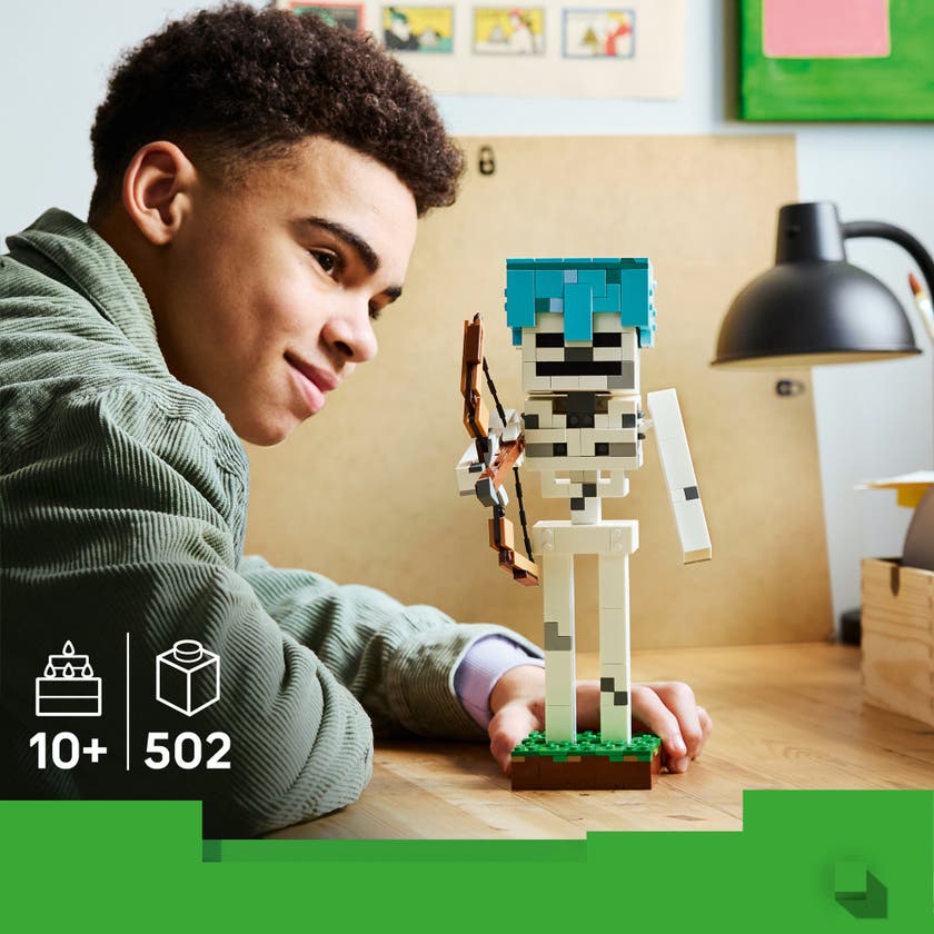 LEGO® Minecraft® Skjelettet. Dekorativ gaming-leke 21594
