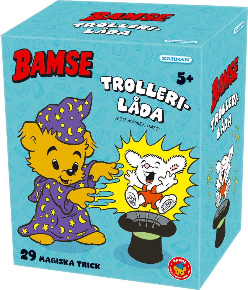 SE - BAMSES TROLLERILÅDA MED HATT