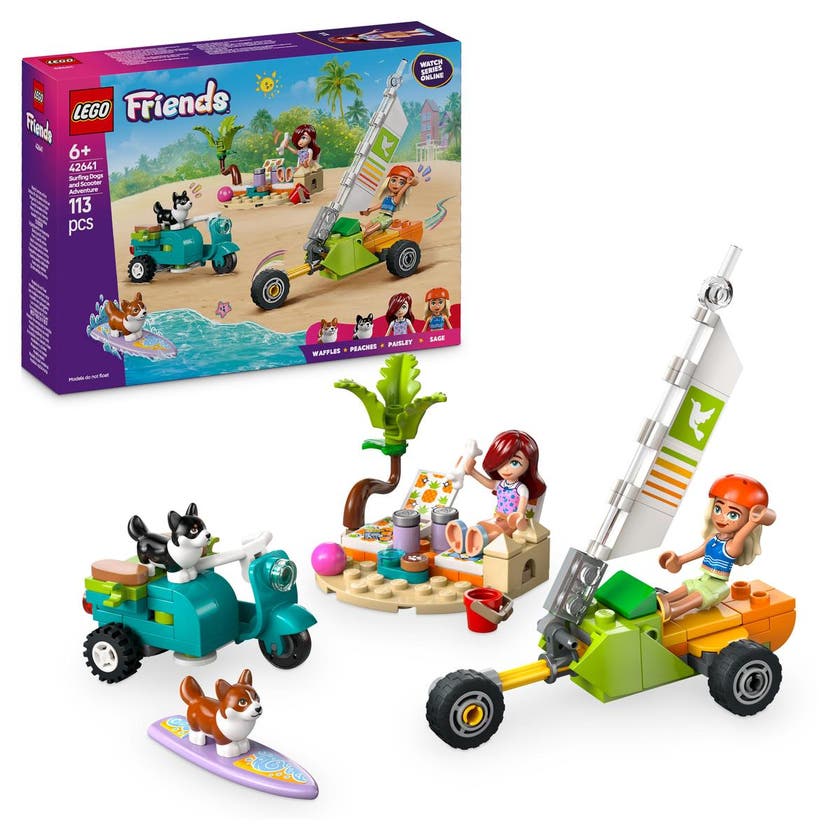 LEGO Friends 42641, Eventyr med surfhunder og vespa
