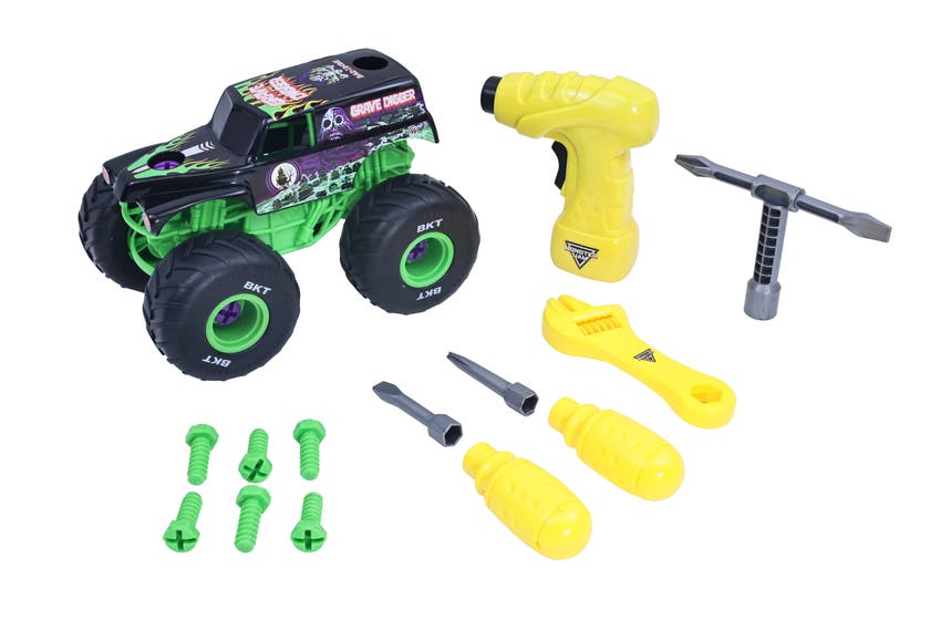 Monster Jam Grave Digger Build N ReBuild 1:18
