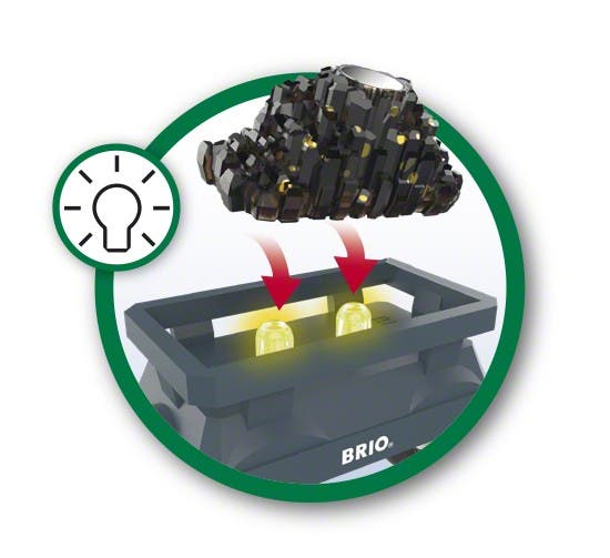 BRIO, World 33896 Gullgruvevogn med lys