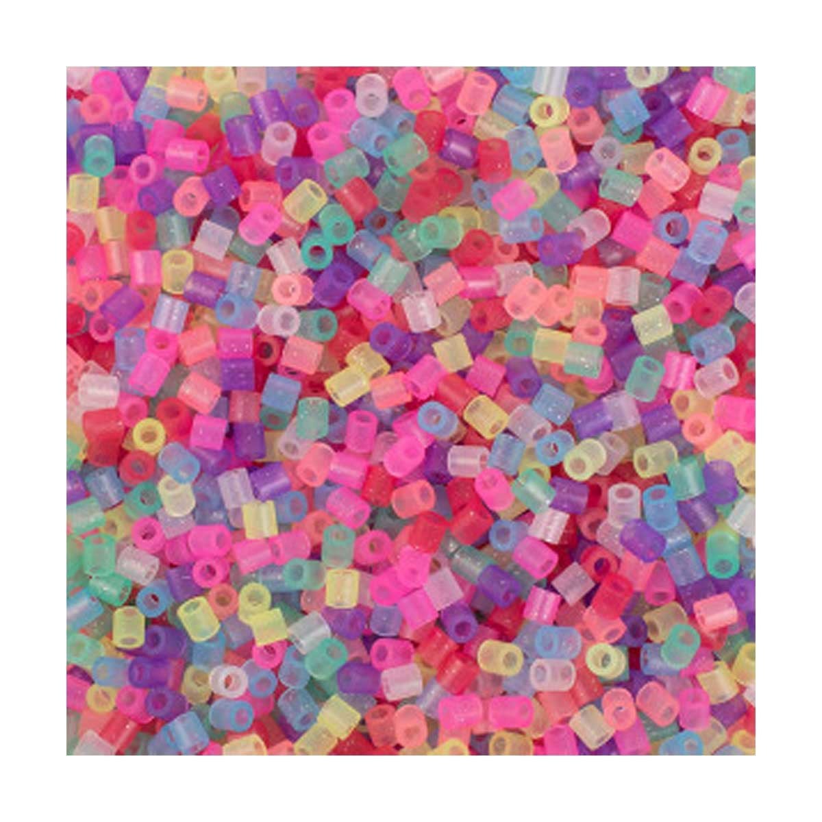 Rørperler i bøtte 5000 stk glitter