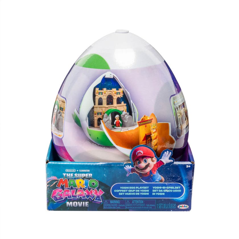 Mario Galaxy Movie Yoshi Egg Playset – 2-sidig lekesett