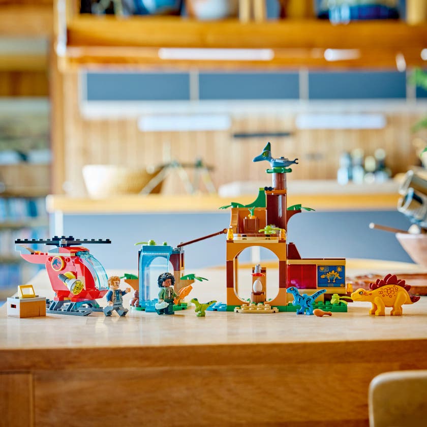 LEGO® Redning med Velociraptor, Stegosaurus og Pteranodon 77981