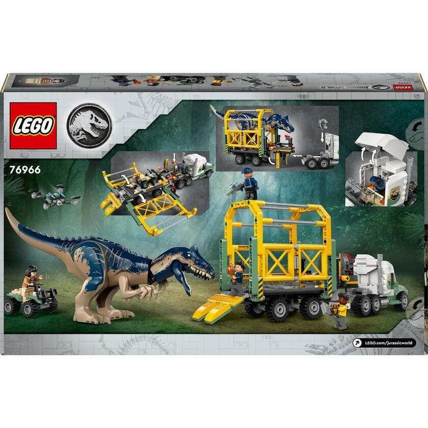 LEGO Jurassic World 76966, Dinosauroppdrag: transportbil med allosaurus