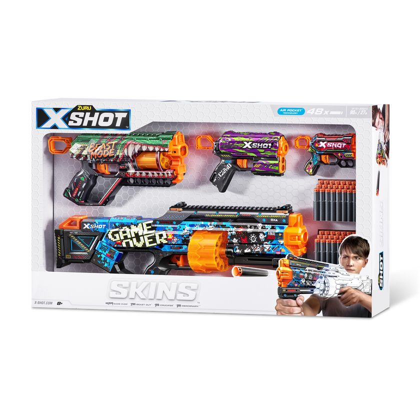 XSHOT Skins Mix Combo Last Stand, Griefer, Flux og Menace