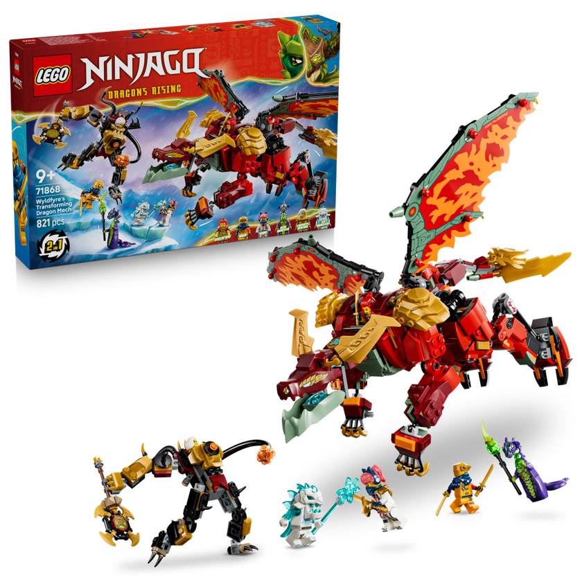 LEGO® NINJAGO® Wyldfyres forvandlingsdragerobot 71868