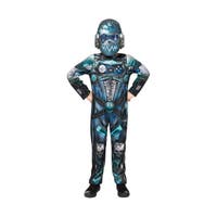 Halloween, Robotdresseroveralls Game Over 6-8 år. 128 cm