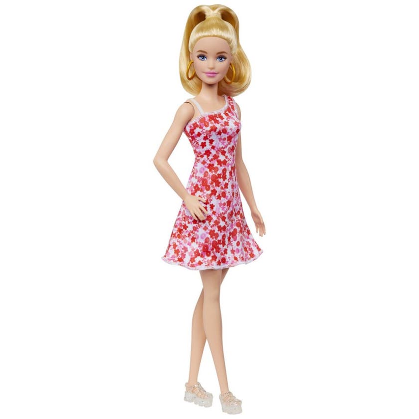 Barbie, Fashionista rosa blomstrete kjole