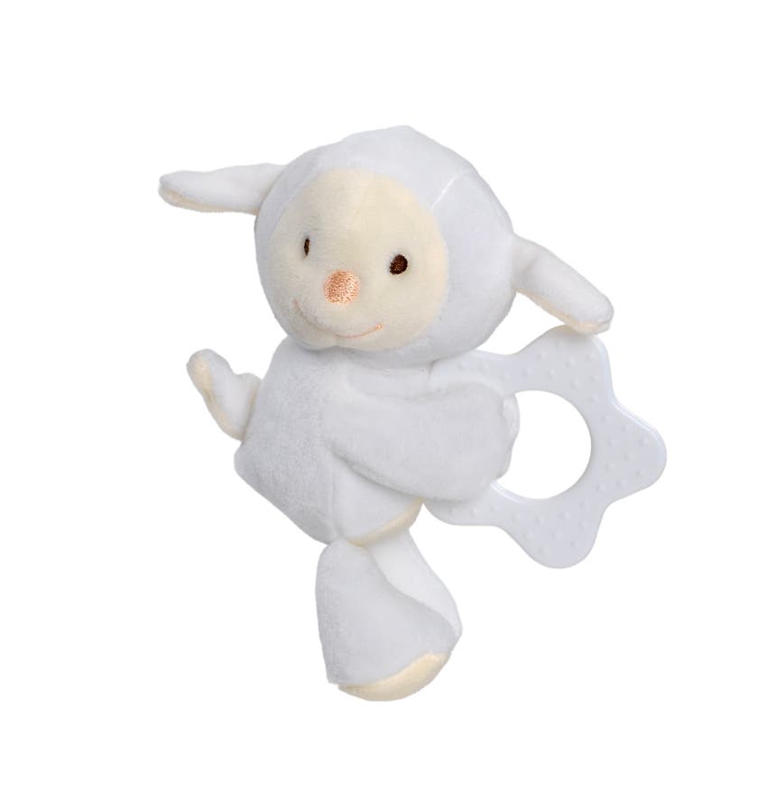 Sweeties Baby, Rangle med Biteleke Lammet Louie 14 cm