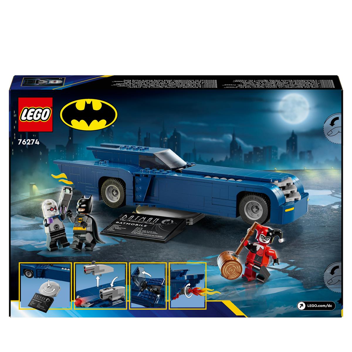LEGO DC Batman 76274, Batman med Batmobile mot Harley Quinn og Mr. Freeze