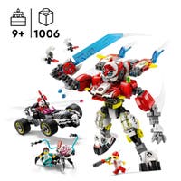 LEGO DREAMZzz 71497, Coopers tigerrobot og Zeros hot rod-bil