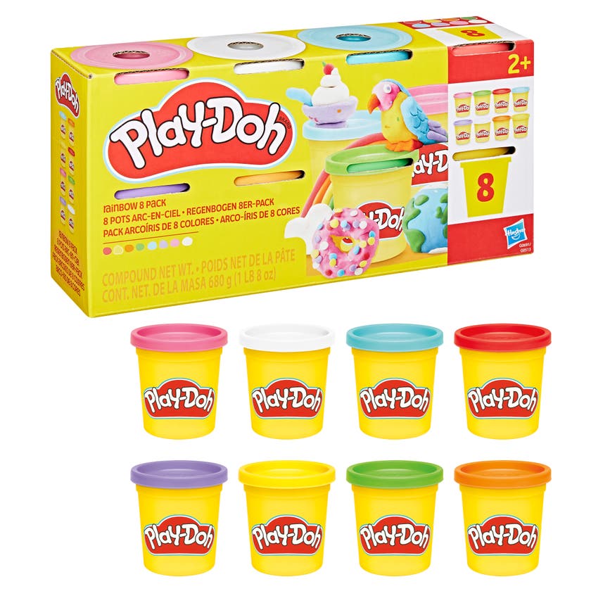Play-Doh 8-pack leire i ulike farger