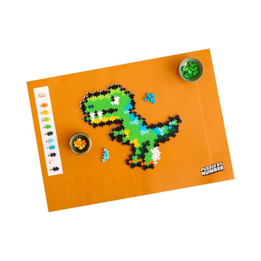 Plus-Plus Puslespill Etter Nummer T-Rex 250 stk