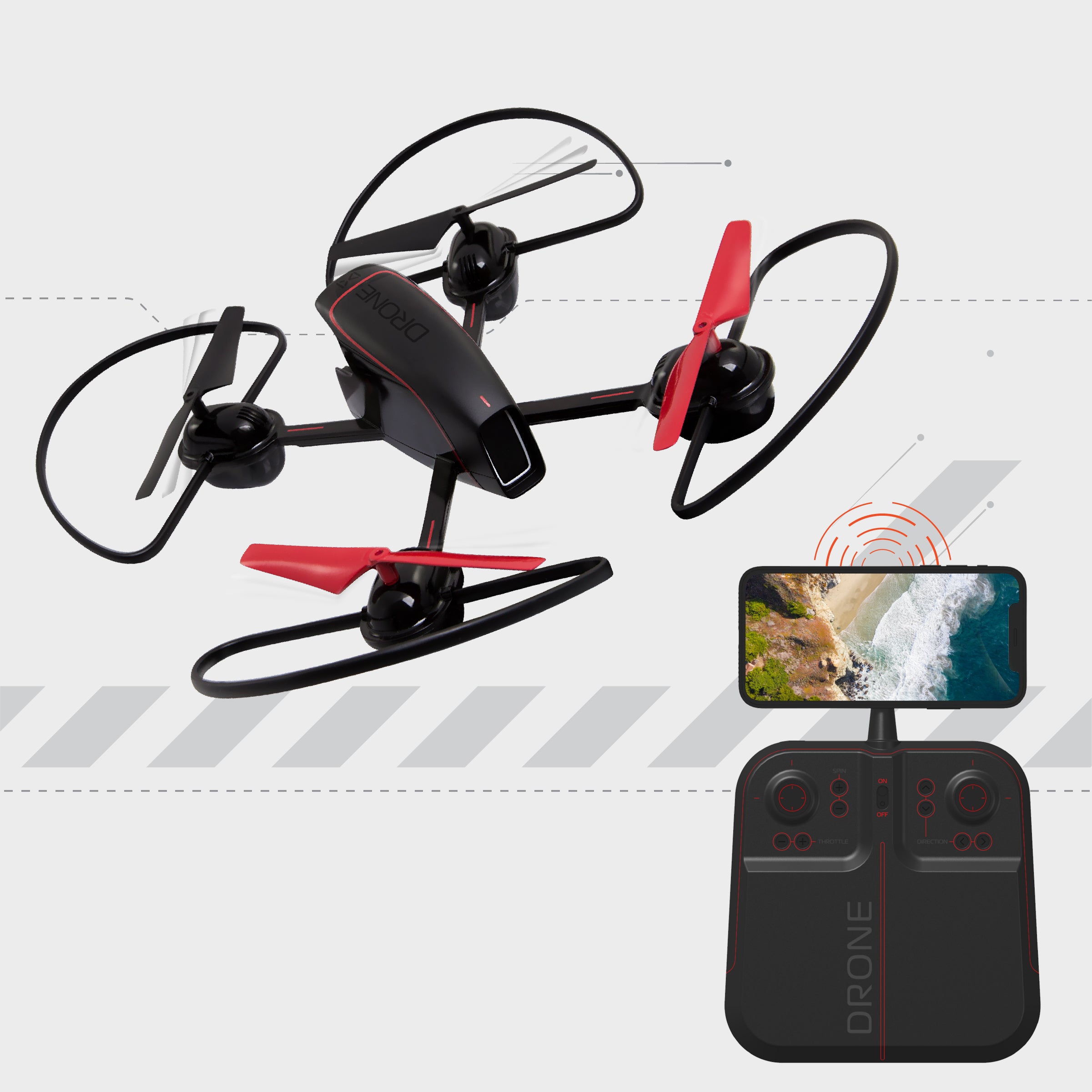 Sharper Image Mach 10, videodrone med kamera