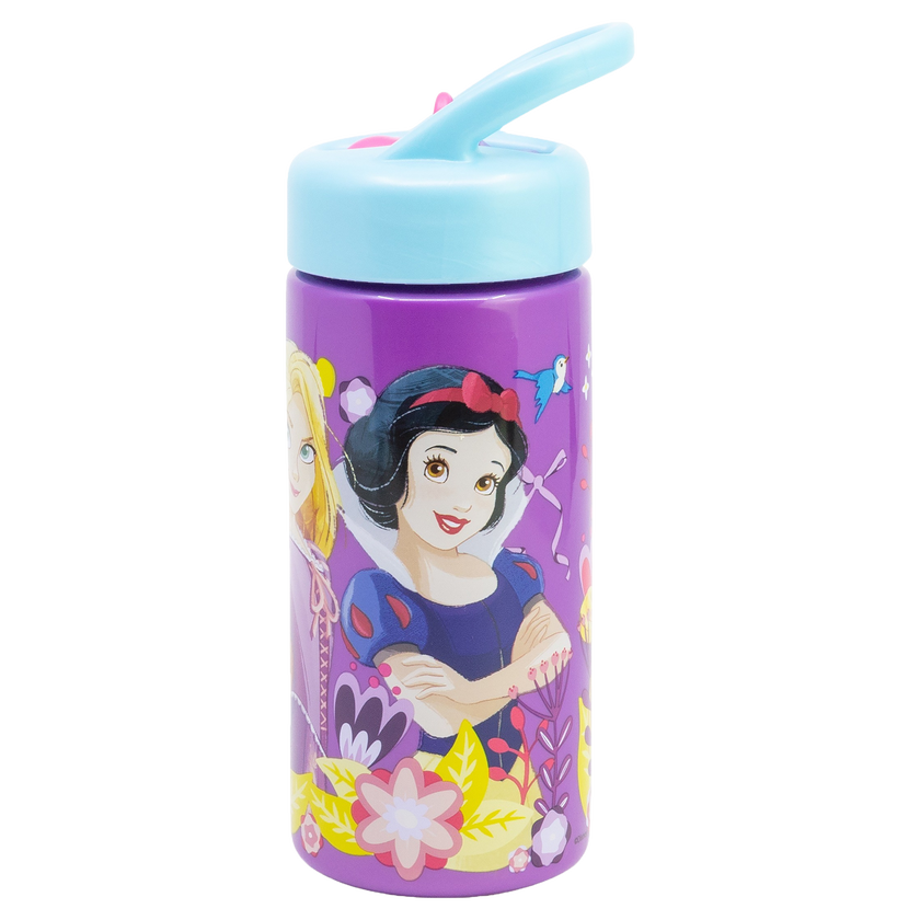 DISNEY PRINCESS, Vannflaske med sugerør, 420 ml