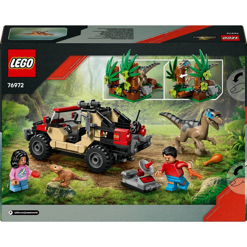 LEGO Jurassic World 76972, Terrengflukt med raptor
